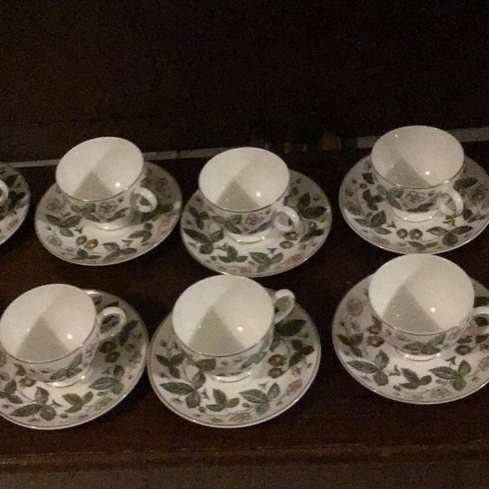 Wedgwood bone China Strawberry Hill  cup & saucer